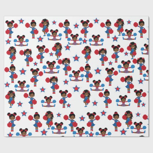 Cheerleader Wrapping Paper, glänzende Umhüllung Geschenkpapier (Flach)