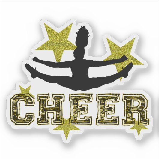 Cheerleader Zee Touch Vinyl Cut Aufkleber (Vorderseite)