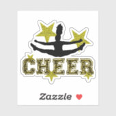 Cheerleader Zee Touch Vinyl Cut Aufkleber (Blatt)