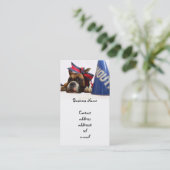 Cheerleaderboxer-Visitenkarte Visitenkarte (Stehend Vorderseite)