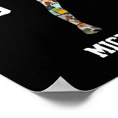 Cheerleaderin Cheer Team Foto-Collage Poster (Ecke)