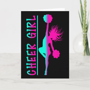Cheerleaderin Cheerleading Frauen jubeln Cheerlead Karte