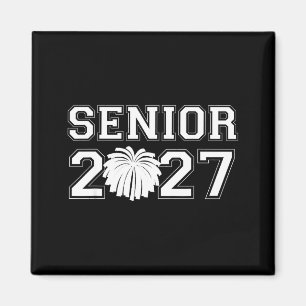 Cheerleaderin der Abschlussklasse 2027 Abitur Magnet
