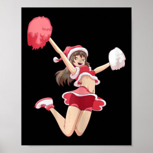 Cheerleaderin für Frauen von Kopf bis Fuß Cheerlea Poster