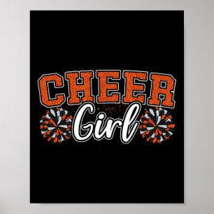 Cheerleaderin Lustige Cheerleaderin Cheerleading-Ü Poster
