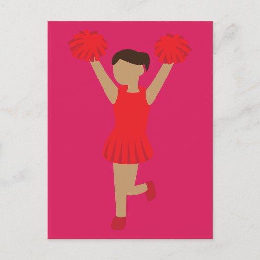 Cheerleaderin Postkarte (Vorderseite)