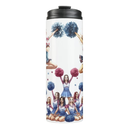Cheerleaderin Thermosbecher (Vorderseite)
