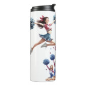 Cheerleaderin Thermosbecher (Nach links gedreht)