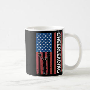 Cheerleaderin USA-Flagge Cheerleading  Kaffeetasse