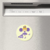 CheerleaderinLila Magnet (In Situ (Geschirrspüler))