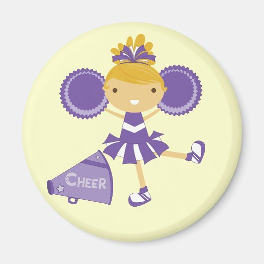 CheerleaderinLila Magnet (Vorne)
