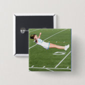 Cheerleaderknopf Button (Vorne & Hinten)