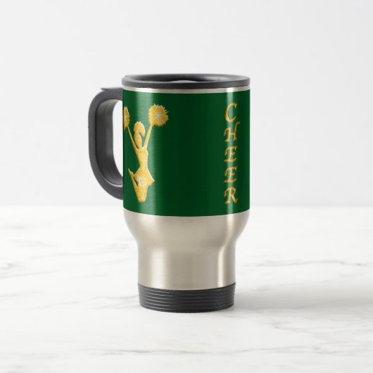 Cheerleadern oder Trainer-personalisierte Reisebecher (Vorderseite Links)