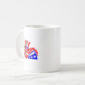 Cheerleader's Cheer Independence Day Kaffeetasse (Vorderseite Links)