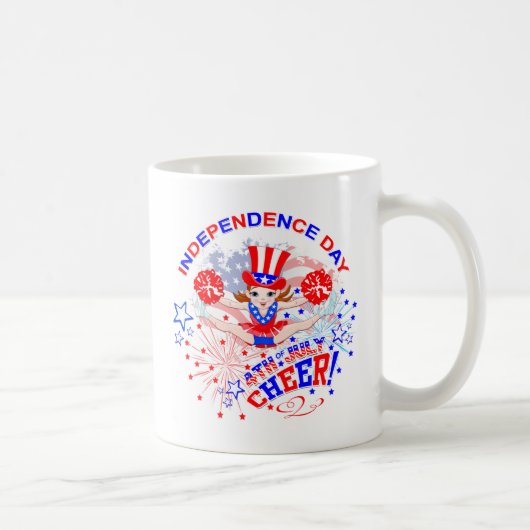 Cheerleader's Cheer Independence Day Kaffeetasse (Rechts)
