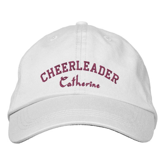 Cheerleader's Custom Sticked Ball Cap Bestickte Baseballkappe (Vorderseite)