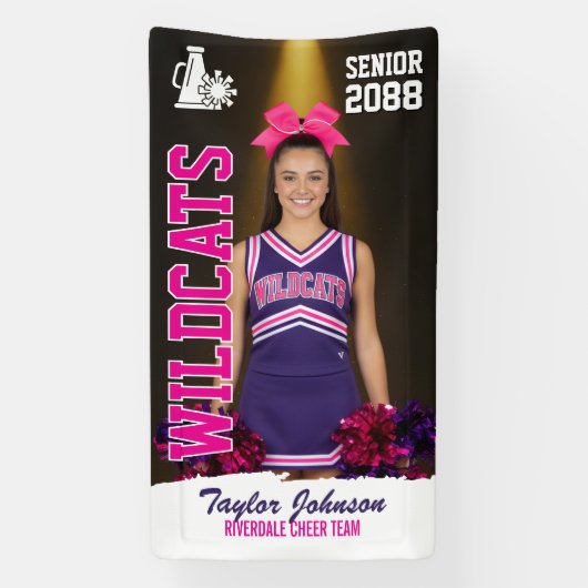Cheerleading-Abschluss-Cheer-Team-Foto Banner (Vertikal)