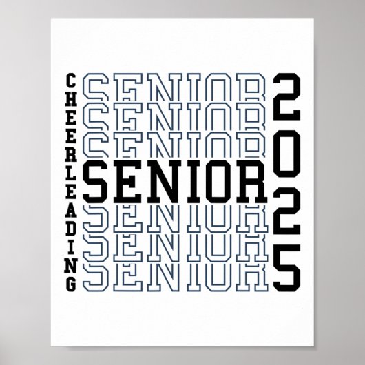 Cheerleading-Abschlussfeier Cheer Senior 2025 Absc Poster (Vorne)