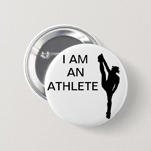 Cheerleading Athleten-Knopf Button (Vorne & Hinten)