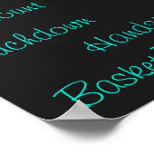 Cheerleading-Begriffe Typografie  Poster (Ecke)
