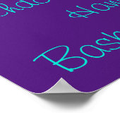 Cheerleading-Begriffe Typography Poster (Ecke)