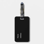 Cheerleading Block-Gepäckanhänger im Blau Gepäckanhänger (Rückseite vertikal)