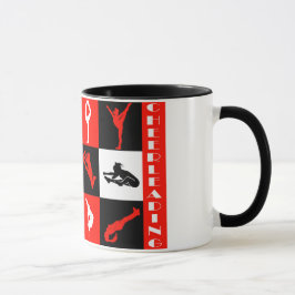 Cheerleading Block-Tasse im Rot Tasse