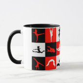 Cheerleading Block-Tasse im Rot Tasse (Links)