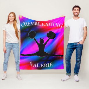 Cheerleading-Bunter-Fleece-Decke Fleecedecke