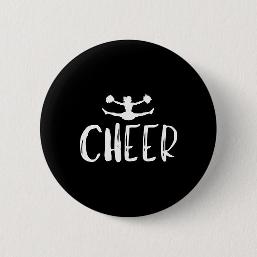 Cheerleading Cheer Coach Mutter Vater Cheerleader Button (Vorderseite)