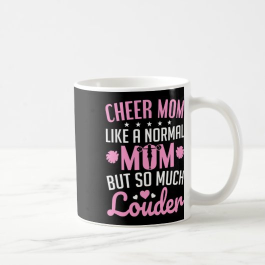 Cheerleading Cheer Mutter wie normale Mutter Cheer Kaffeetasse (Rechts)