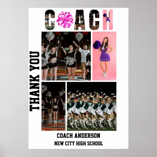 Cheerleading Cheer Trainerin Abschlussball Abitur Poster (Vorne)