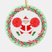 Cheerleading Cheerleader Holiday Gift Keramik Ornament (Vorne)