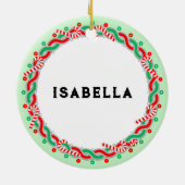 Cheerleading Cheerleader Holiday Gift Keramik Ornament (Hinten)