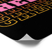 Cheerleading Cheerleader Poster (Ecke)