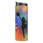Cheerleading - Cheerleader silhouette Personalize  Thermosbecher (Nach rechts gedreht)