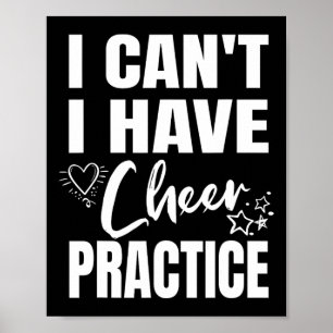 Cheerleading Cheerleader Zeug Cheer Squad Übung Poster