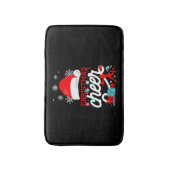 Cheerleading Christmas Cheerleader Badematte (Vorderseite Vertikal)