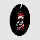 Cheerleading Christmas Cheerleader Ornament (Vorderseite)