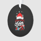 Cheerleading Christmas Cheerleader Ornament (Vorderseite)