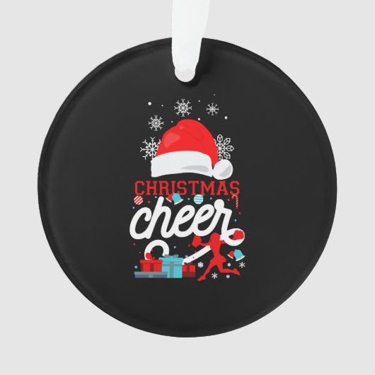 Cheerleading Christmas Cheerleader Ornament (Vorderseite)