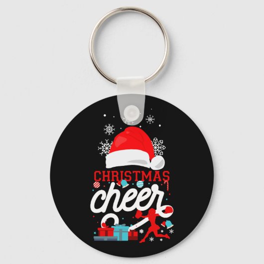 Cheerleading Christmas Cheerleader Schlüsselanhänger (Vorderseite)