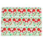 Cheerleading Christmas Holiday Große Geschenktüte (Vorderseite)