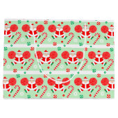 Cheerleading Christmas Holiday Große Geschenktüte (Rückseite)