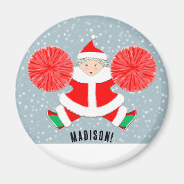 Cheerleading Christmas Stocking Stuffer Magnet