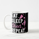 Cheerleading Dance Cheerleader Girls Eat Sleep Che Kaffeetasse (Links)