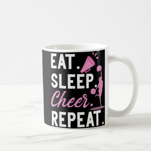 Cheerleading Dance Cheerleader Girls Eat Sleep Che Kaffeetasse (Rechts)
