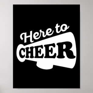 Cheerleading-Design für ein Cheerleading-Mädchen Poster