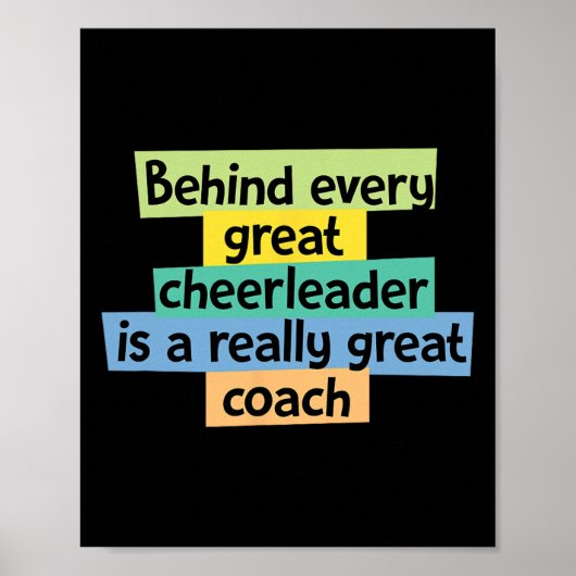Cheerleading-Design für einen Trainer Poster (Vorne)
