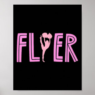 Cheerleading-Flieger Stunt-Gruppe Cheer Squad Poster